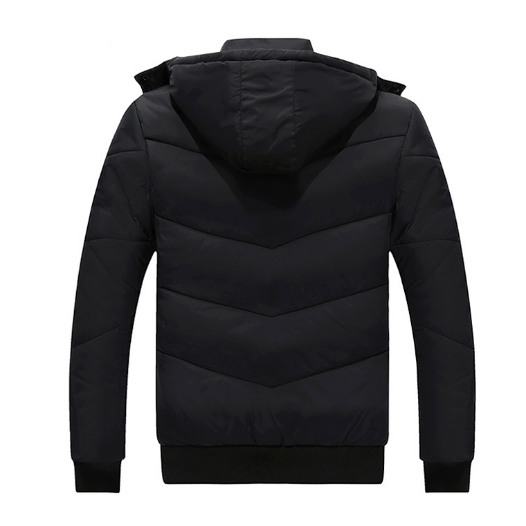 Chaqueta Hombre Invierno Abrigo Gruesa 888 Negro 3