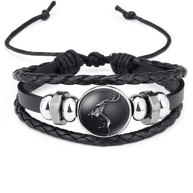 Pulsera Manilla Game of Thrones Cuero Ajustable