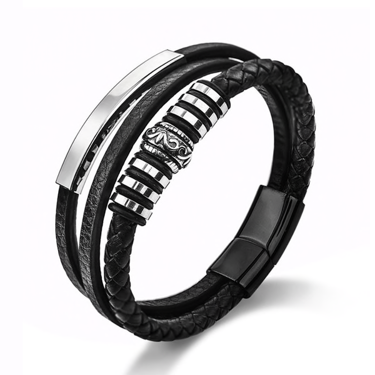 Manilla Pulsera Trenzada Acero Inoxidable 2