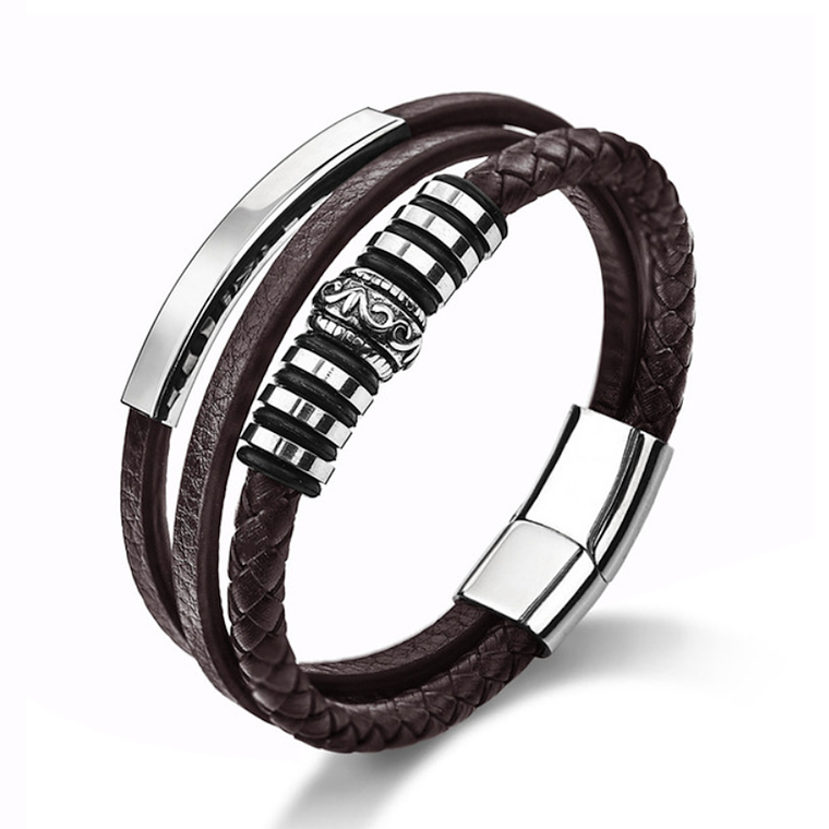 Manilla Pulsera Trenzada Acero Inoxidable 3