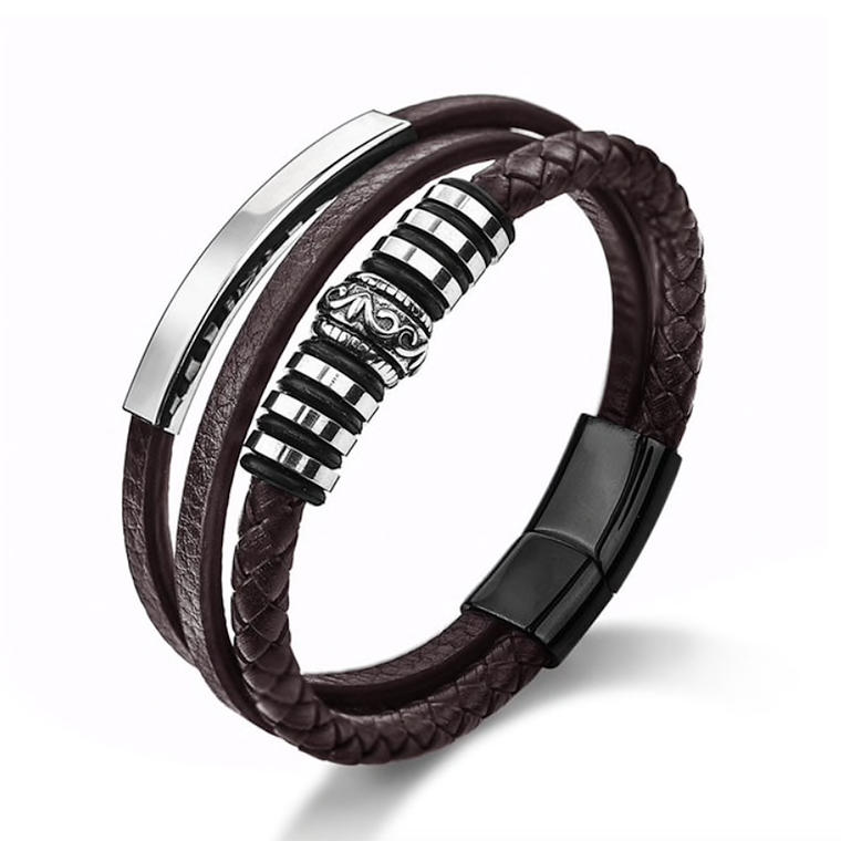 Manilla Pulsera Trenzada Acero Inoxidable 4