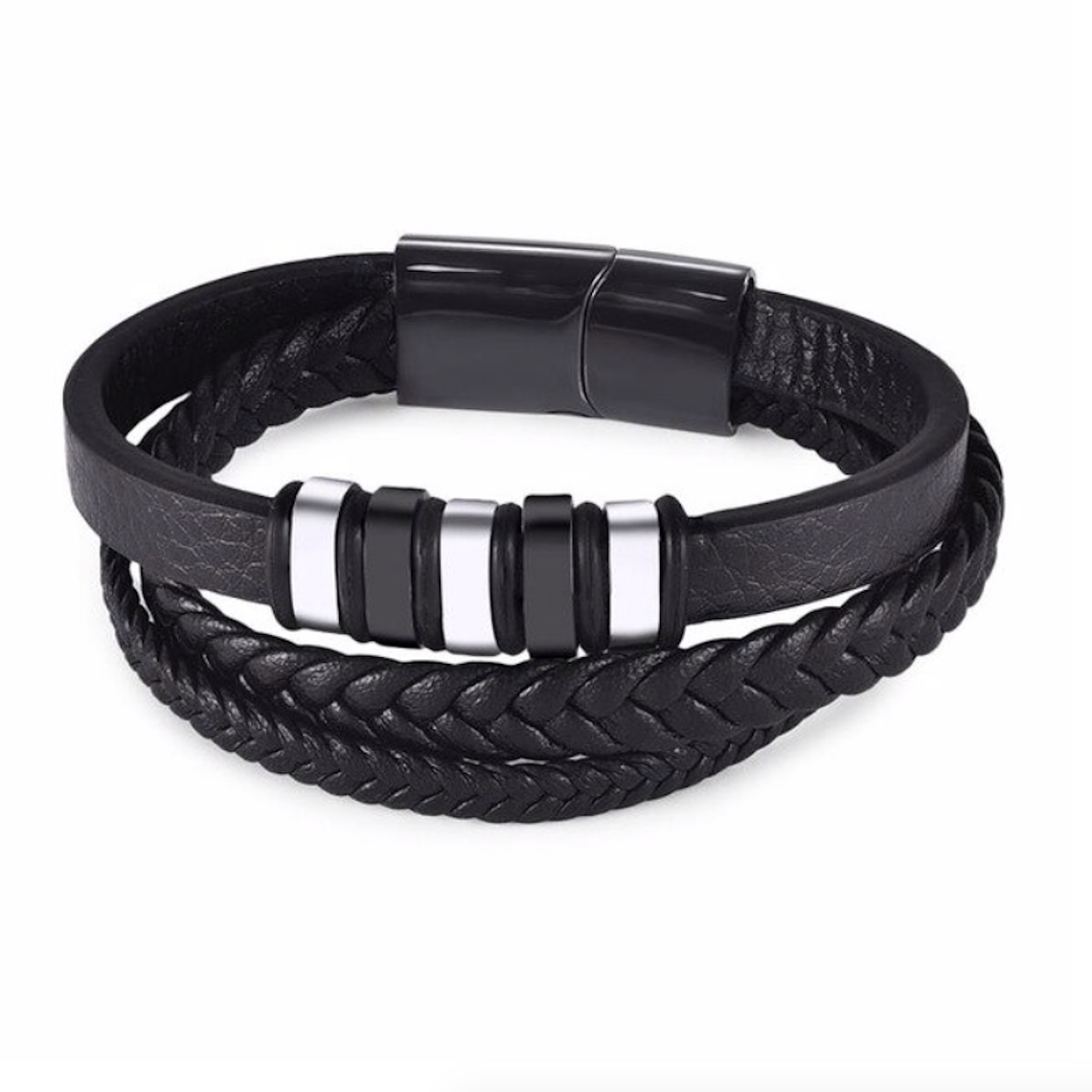 Manilla Pulsera Hombres Cierre Magnetico Acero 3