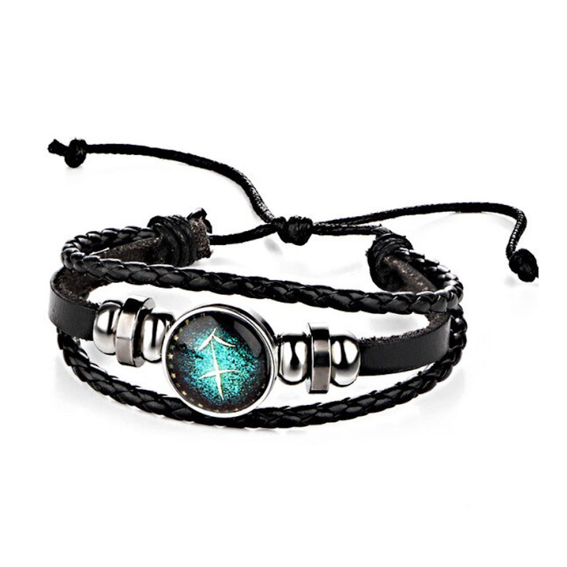 Pulsera Manilla Cuero Constelaciones Zodiaco 2