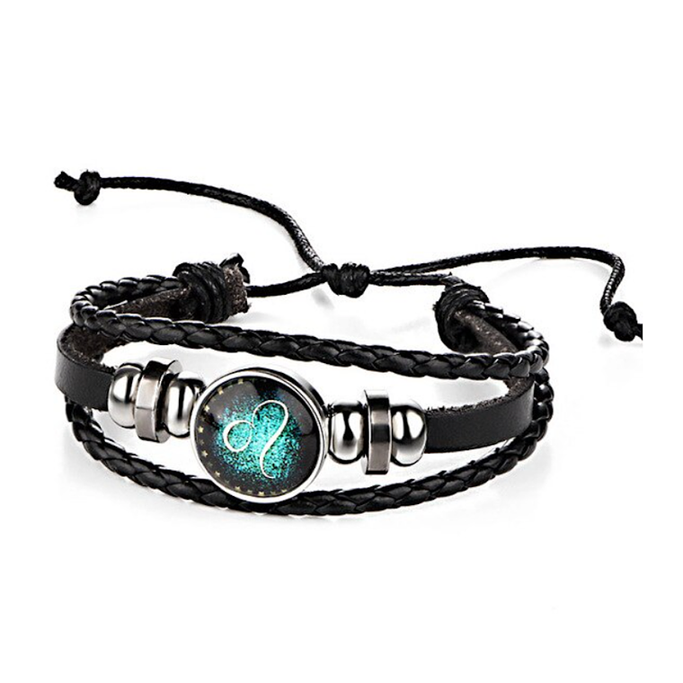 Pulsera Manilla Cuero Constelaciones Zodiaco 3