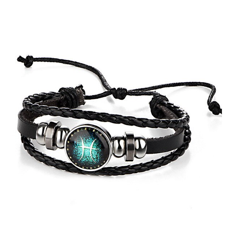 Pulsera Manilla Cuero Constelaciones Zodiaco 4