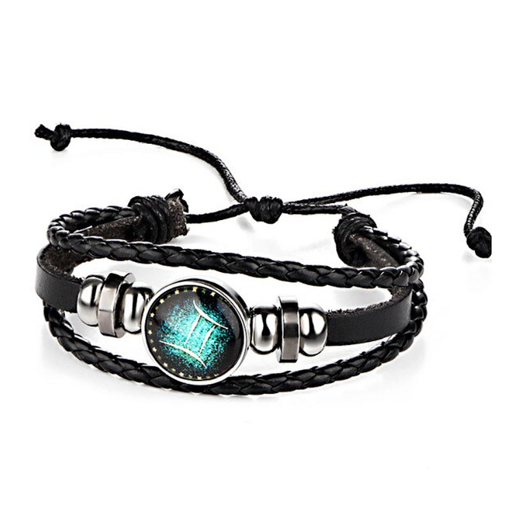 Pulsera Manilla Cuero Constelaciones Zodiaco 5