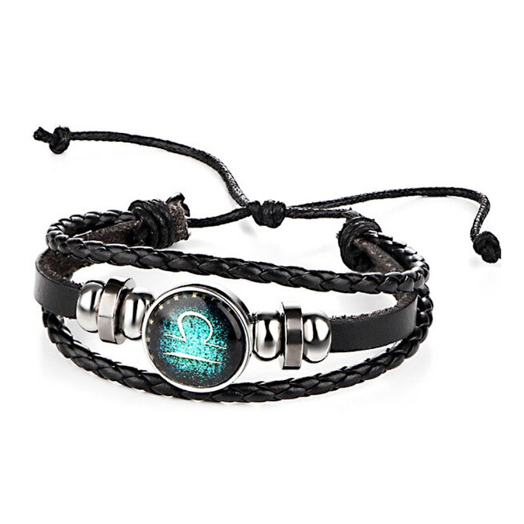 Pulsera Manilla Cuero Constelaciones Zodiaco 7