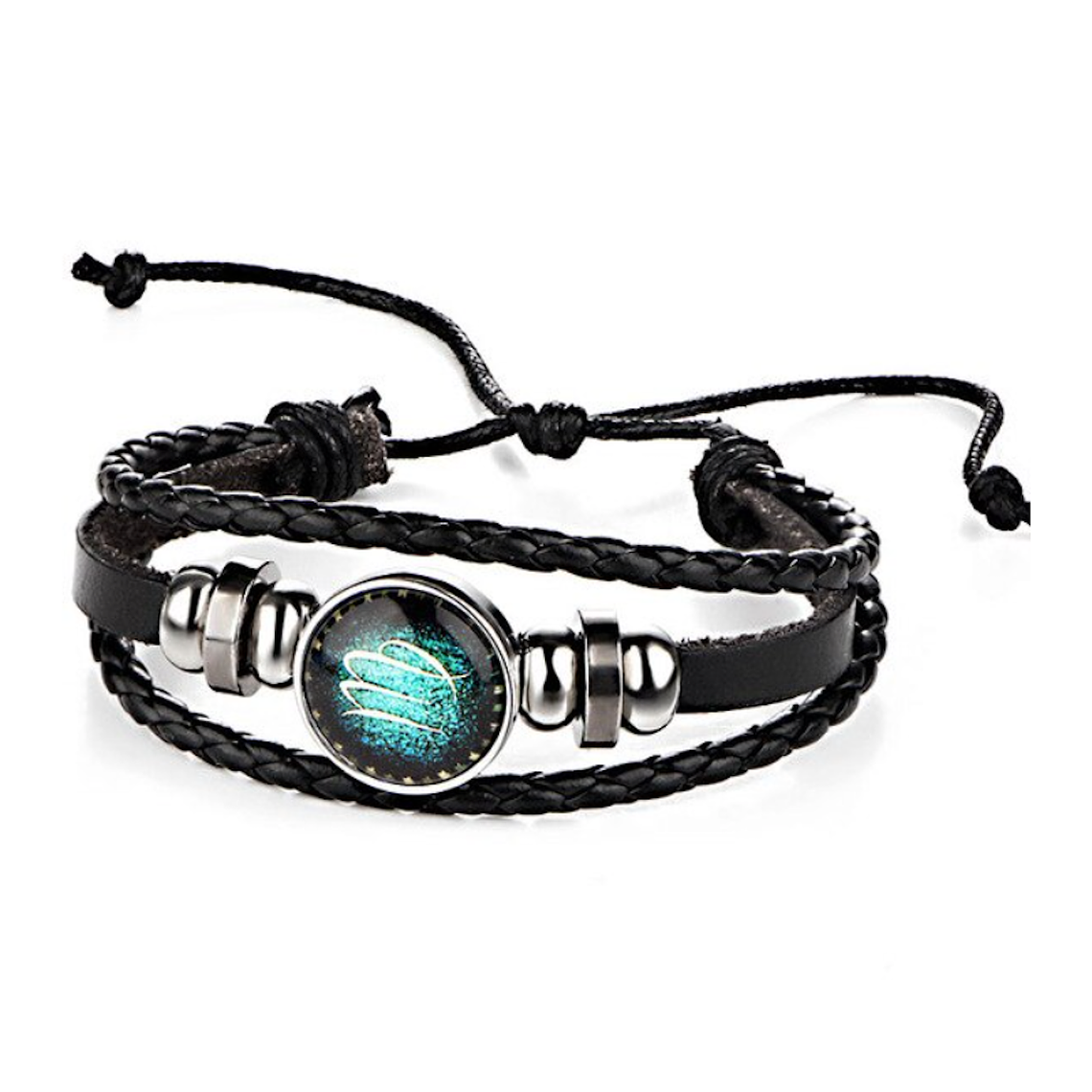 Pulsera Manilla Cuero Constelaciones Zodiaco 10