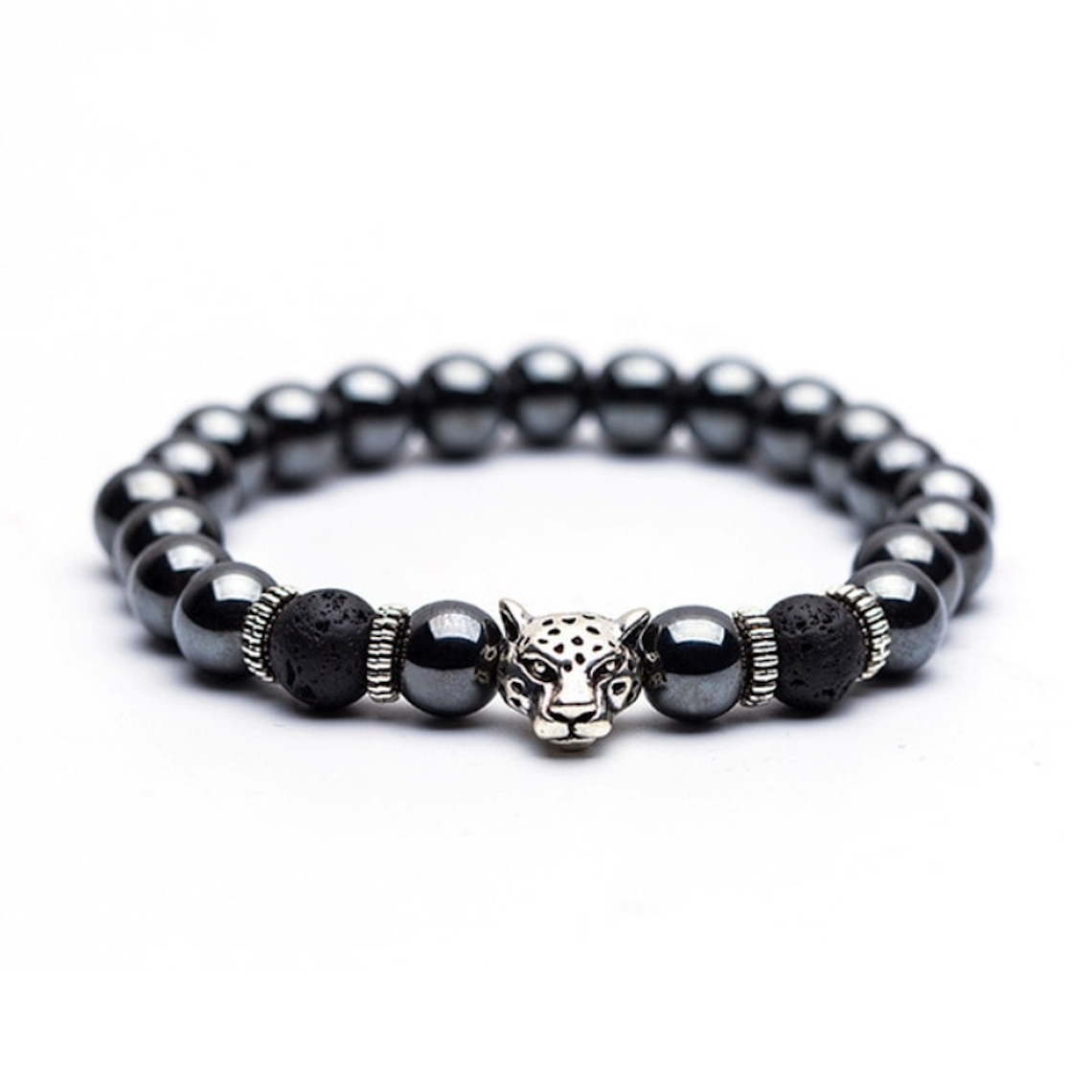 Pulsera Manilla Hombre Piedra Natural Hematita 1