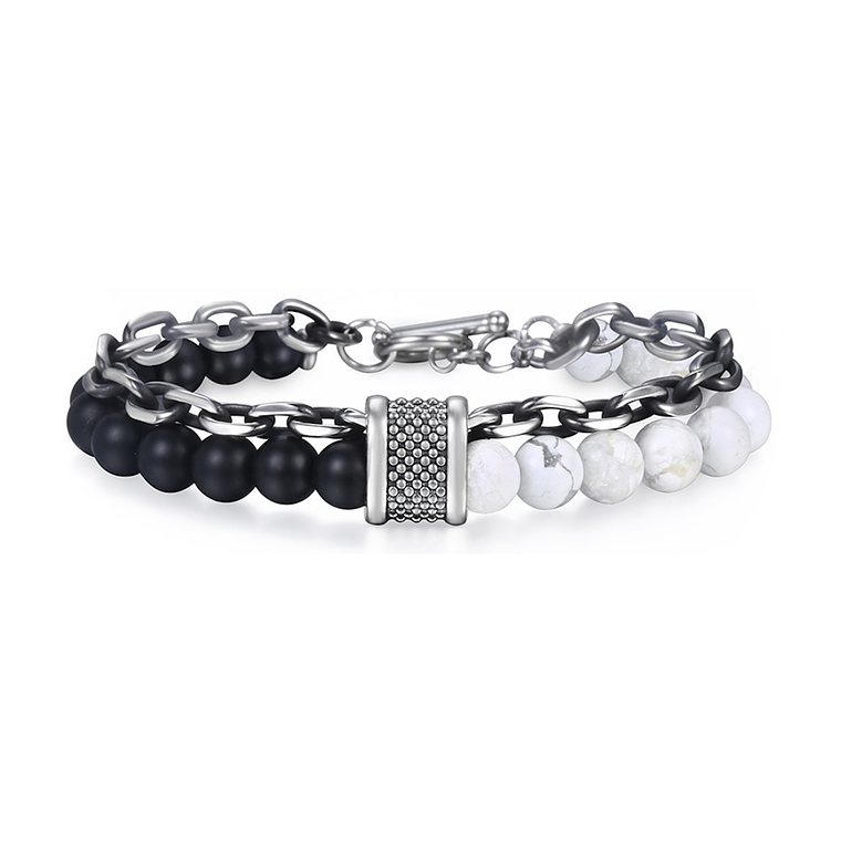 Pulsera Manilla Hombres Piedra Natural 1