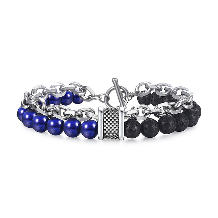 Pulsera Manilla Hombres Piedra Natural 3