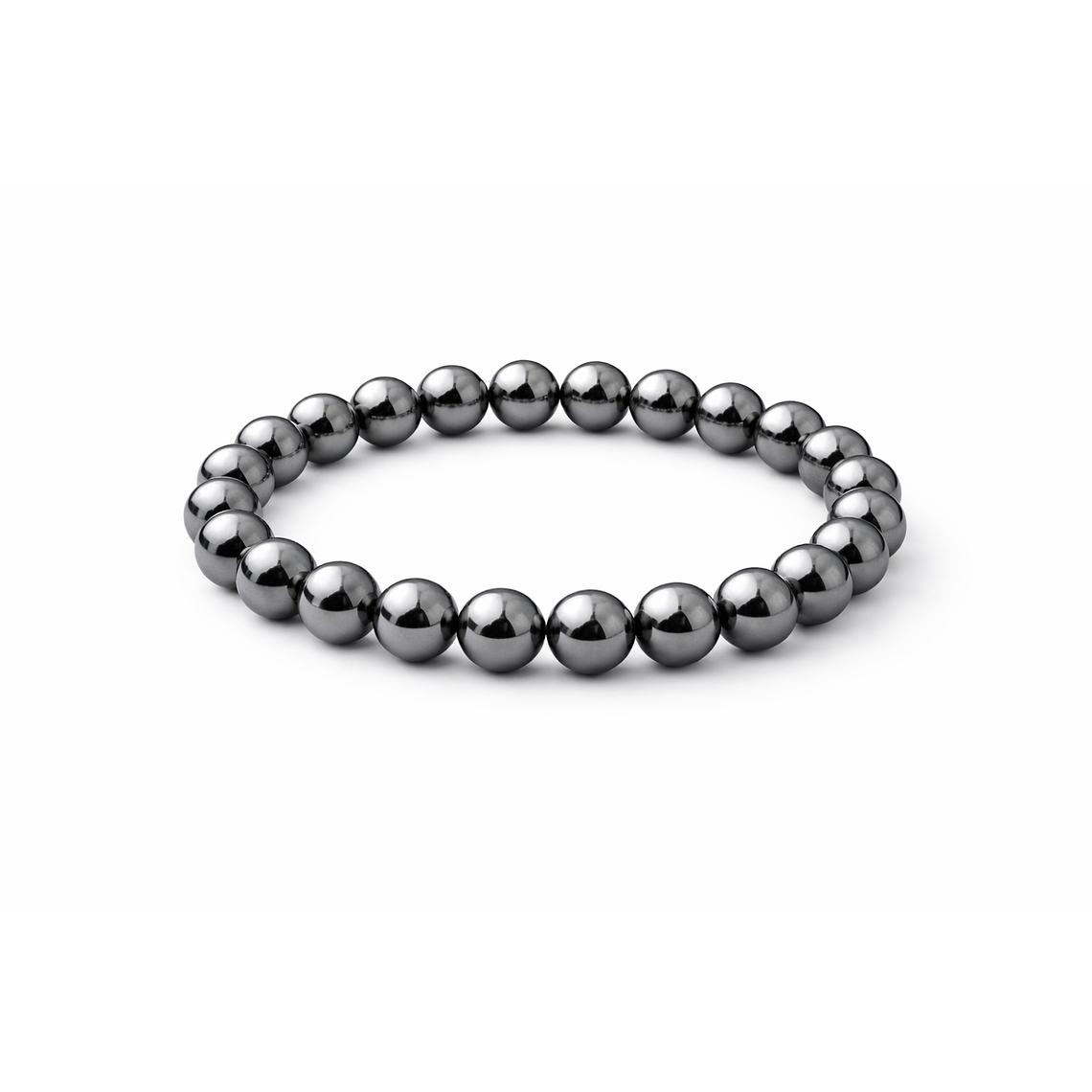 Manilla Pulsera Hombre Acerina Negra 8mm 1