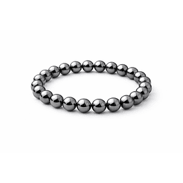 Manilla Pulsera Hombre Acerina Negra 8mm