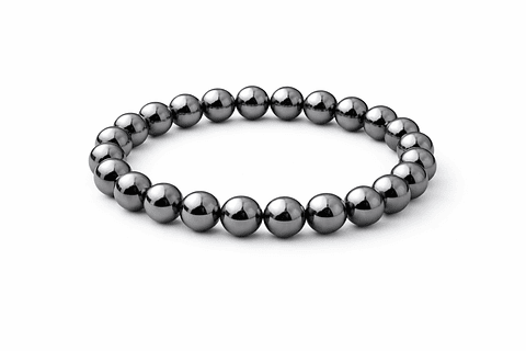 Manilla Pulsera Hombre Acerina Negra 8mm