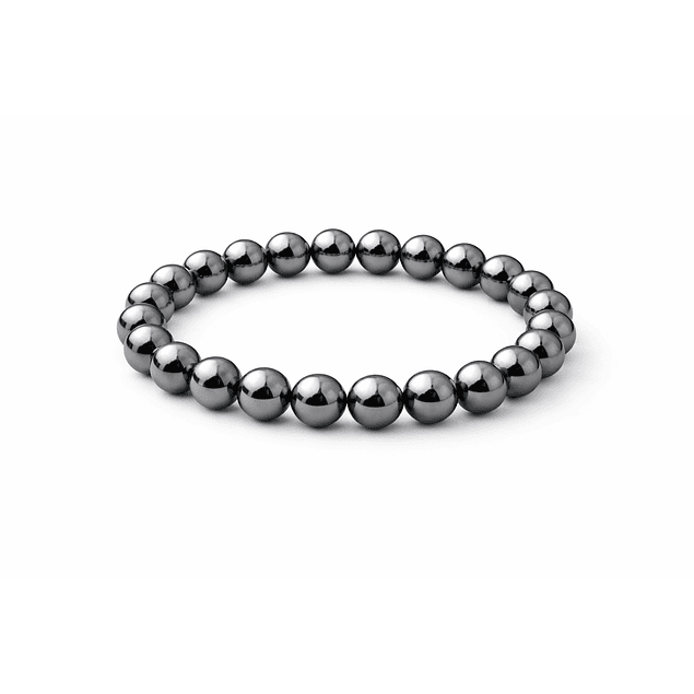 Manilla Pulsera Hombre Acerina Negra 8mm