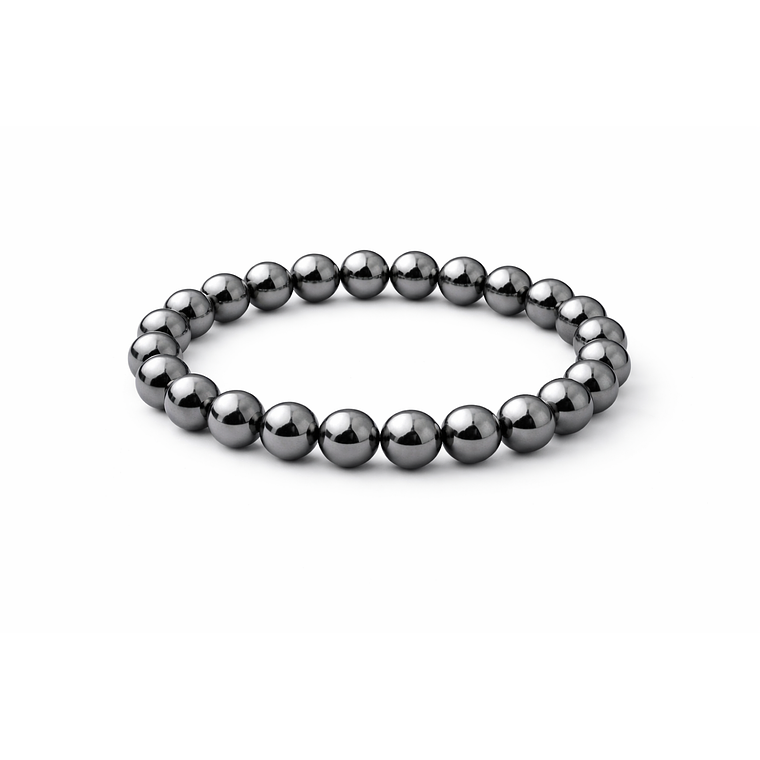 Manilla Pulsera Hombre Acerina Negra 8mm 1