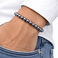 Manilla Pulsera Hombre Acerina Negra 8mm - Miniatura 2