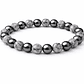 Manilla Pulsera Hombre Jaspe Gris Acerina 8mm - Miniatura 1