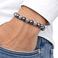 Manilla Pulsera Hombre Jaspe Gris Acerina 8mm - Miniatura 2