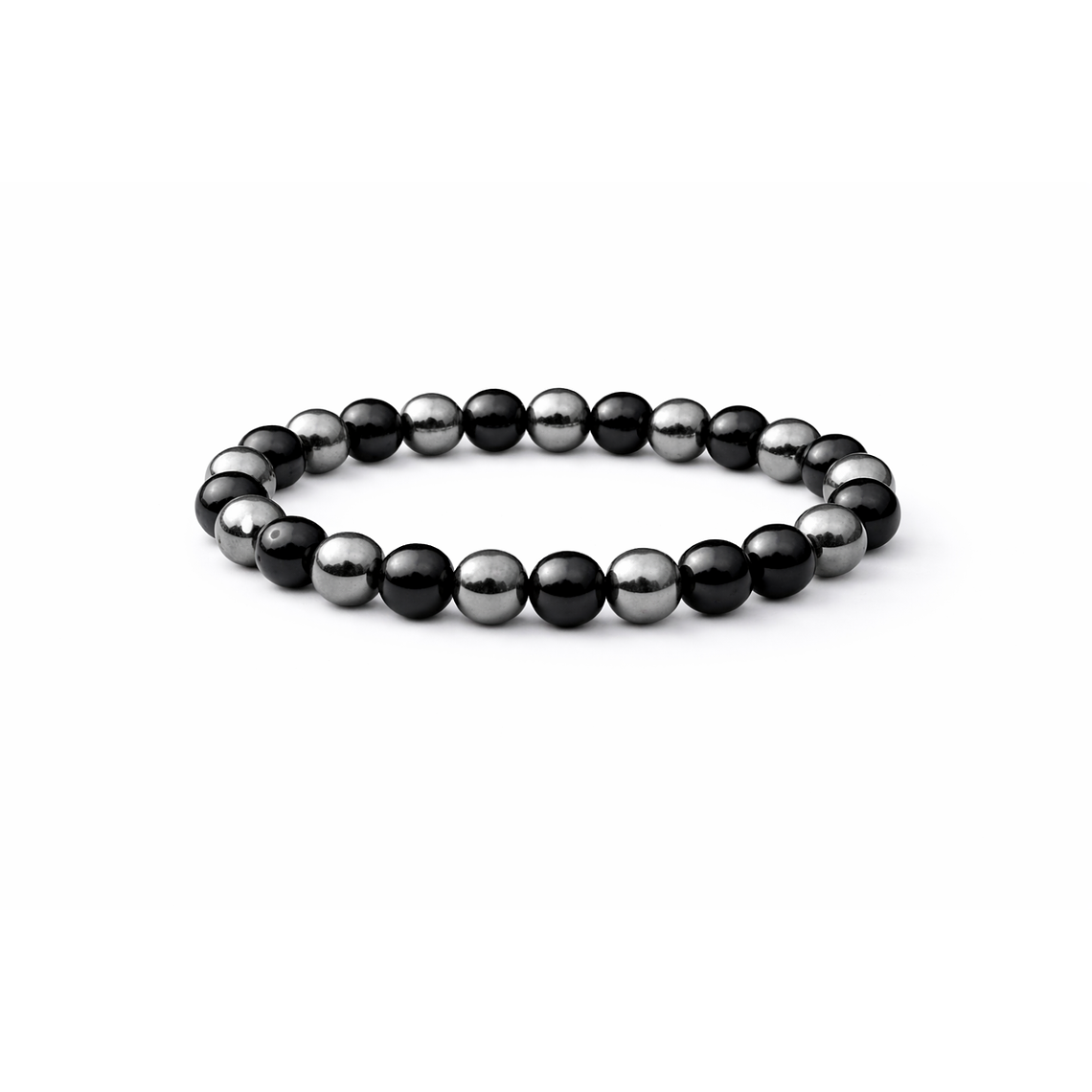 Manilla Pulsera Hombre Onix Acerina 8mm 1