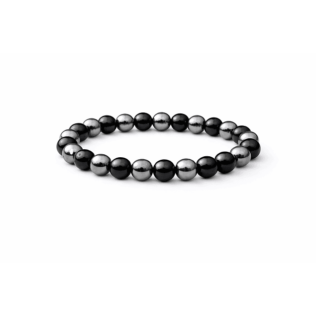 Manilla Pulsera Hombre Onix Acerina 8mm
