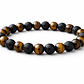 Manilla Pulsera Hombre Ojo Tigre Piedra Lava 8mm - Miniatura 1