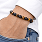 Manilla Pulsera Hombre Ojo Tigre Piedra Lava 8mm - Miniatura 2