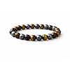Manilla Pulsera Hombre Ojo Tigre Acerina 8mm