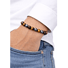 Manilla Pulsera Hombre Ojo Tigre Acerina 8mm