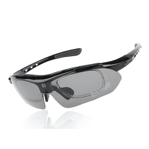 Gafas Deportivas Profesionales 5 Lentes Negro