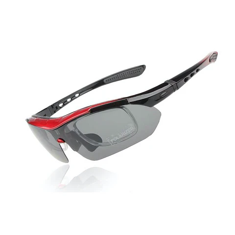 Gafas Deportivas Profesionales 5 Lentes Rojo