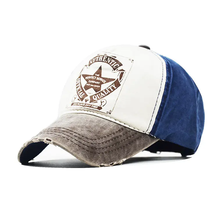 Gorra Beisbol AOQ Ajustable Gris Azul 1