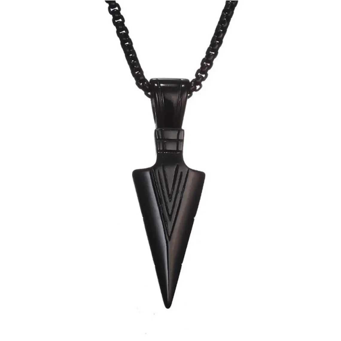 Dije Collar Punta Flecha Hombres 319 Negro 1