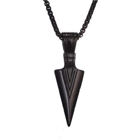 Dije Collar Punta Flecha Hombres 319 Negro