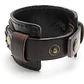 Brazalete Ancho Cuero Cafe - Miniatura 3