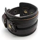 Brazalete Ancho Cuero Cafe - Miniatura 2