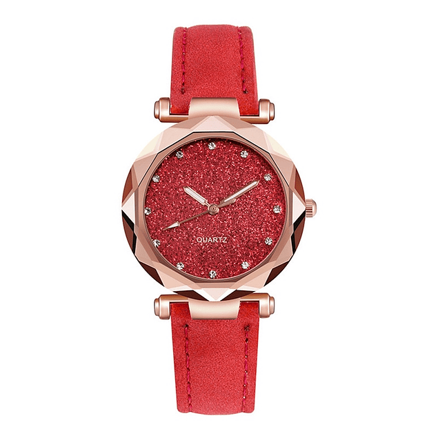 Reloj Mujer Casual Pulsera Cuero 0217