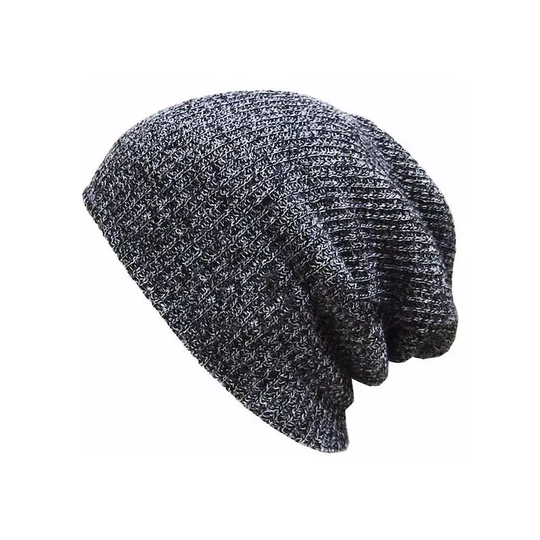 Gorro Beanie Punto Calido Acrilico Unisex 221 Gris Oscuro 1