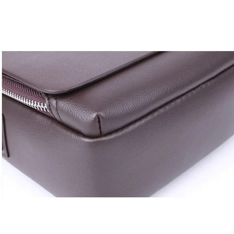 Bolso Hombre Cuero PU YS-4361-DS Medida 19*17*7cm Marron 2