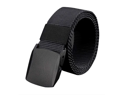 Cinturon Reata Hombre Militar Hebilla ABS 3276 Negro