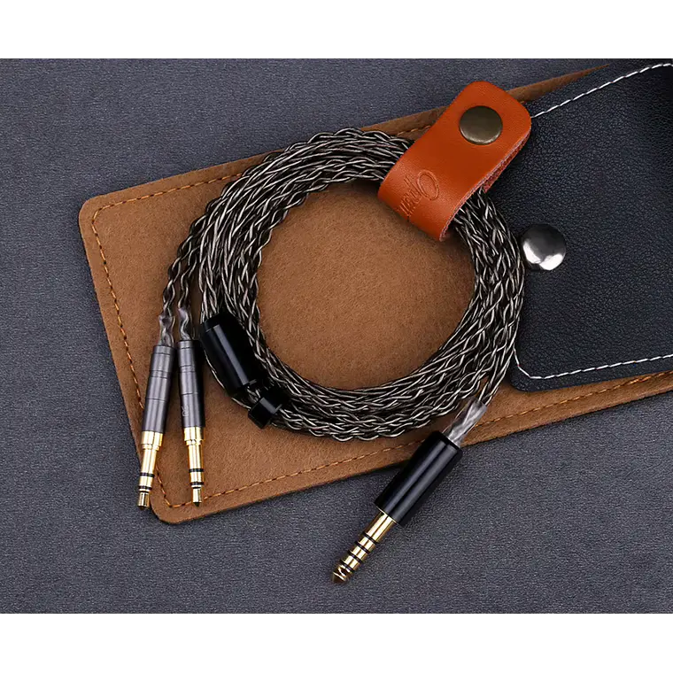 Cable Auriculares Audifonos OPENHEART 8 Nucleos Balanceado 3,5mm a 3,5mm – 1,4 metros 1