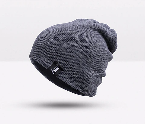 Gorro Unisex Elastico Invierno Gris