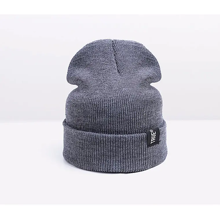 Gorro Unisex Elastico Invierno Gris 2