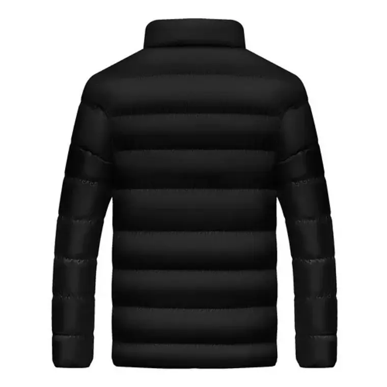 Chaqueta Casual Hombre Acolchada EDA104 Negro Rojo 3