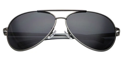 Gafas Lentes Sol Polarizadas Tipo Aviador Hombre 2150 Negro Gris