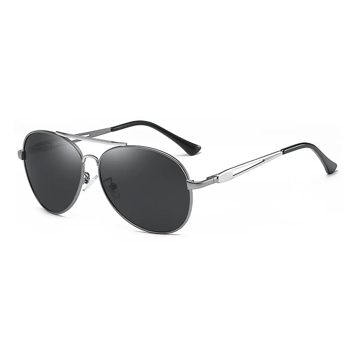 Gafas Lentes Sol UV400 Polarizadas Tipo Piloto 2032 Plateado 1