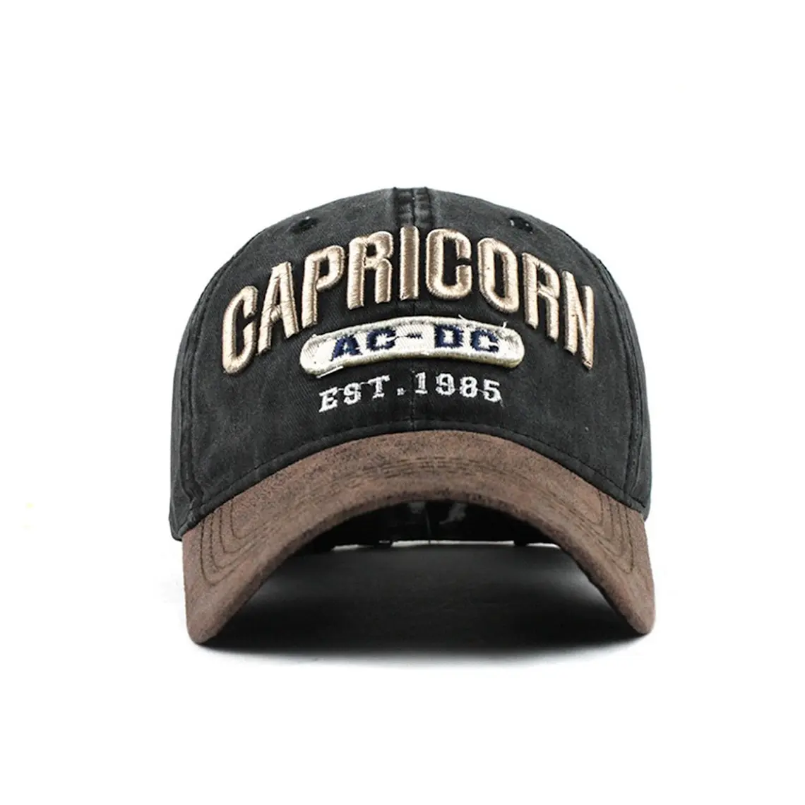 Gorras Beisbol Unisex Algodon Bordada Ajustable 426 Negro 2