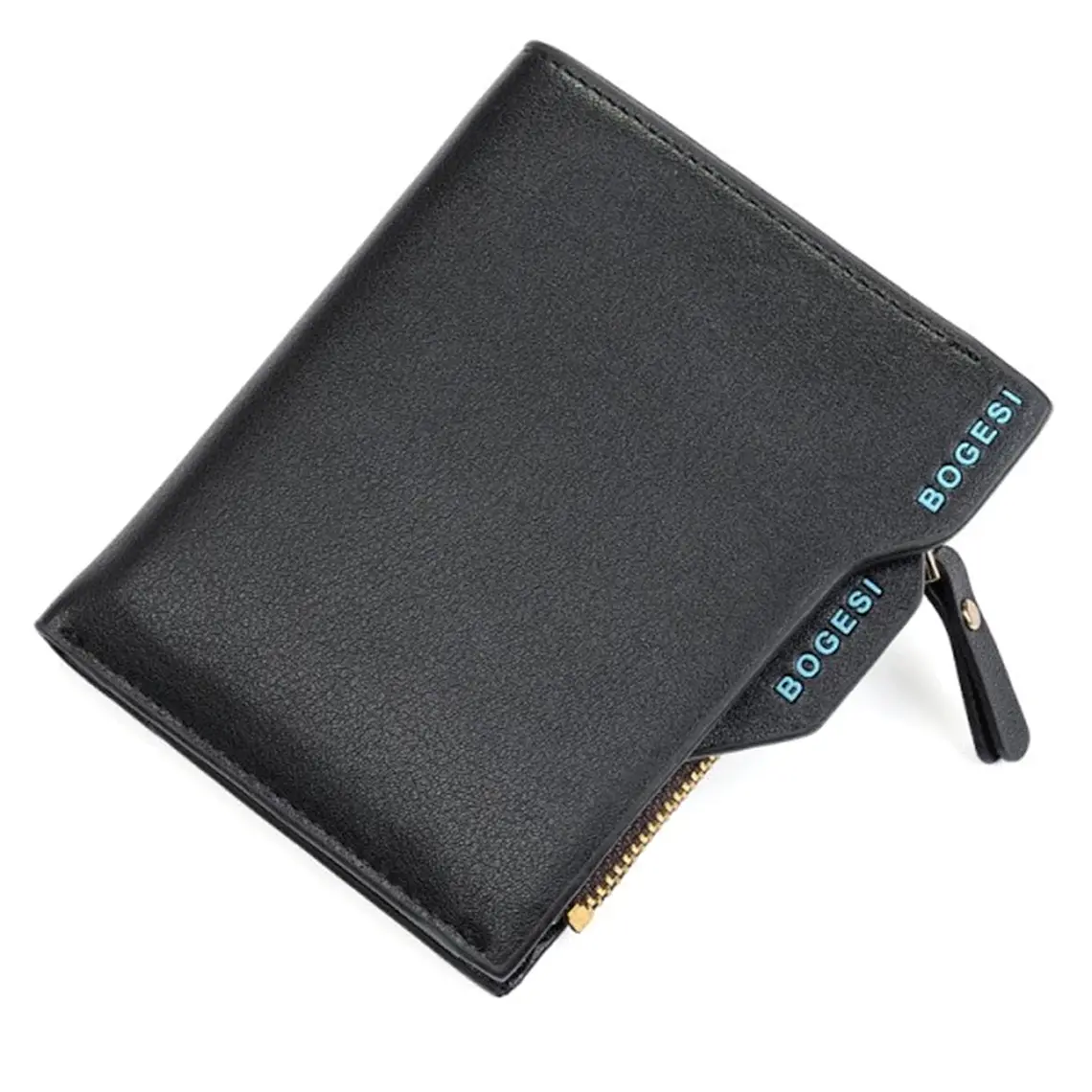 Billetera Monedero Hombre Cuero PU Negro 1