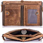 Billetera Cuero Hombre Monedero RFID BULLCAPTAIN QB06 Marron - Miniatura 3