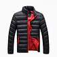 Chaqueta Casual Hombre Acolchada EDA104 Negro Rojo - Miniatura 1